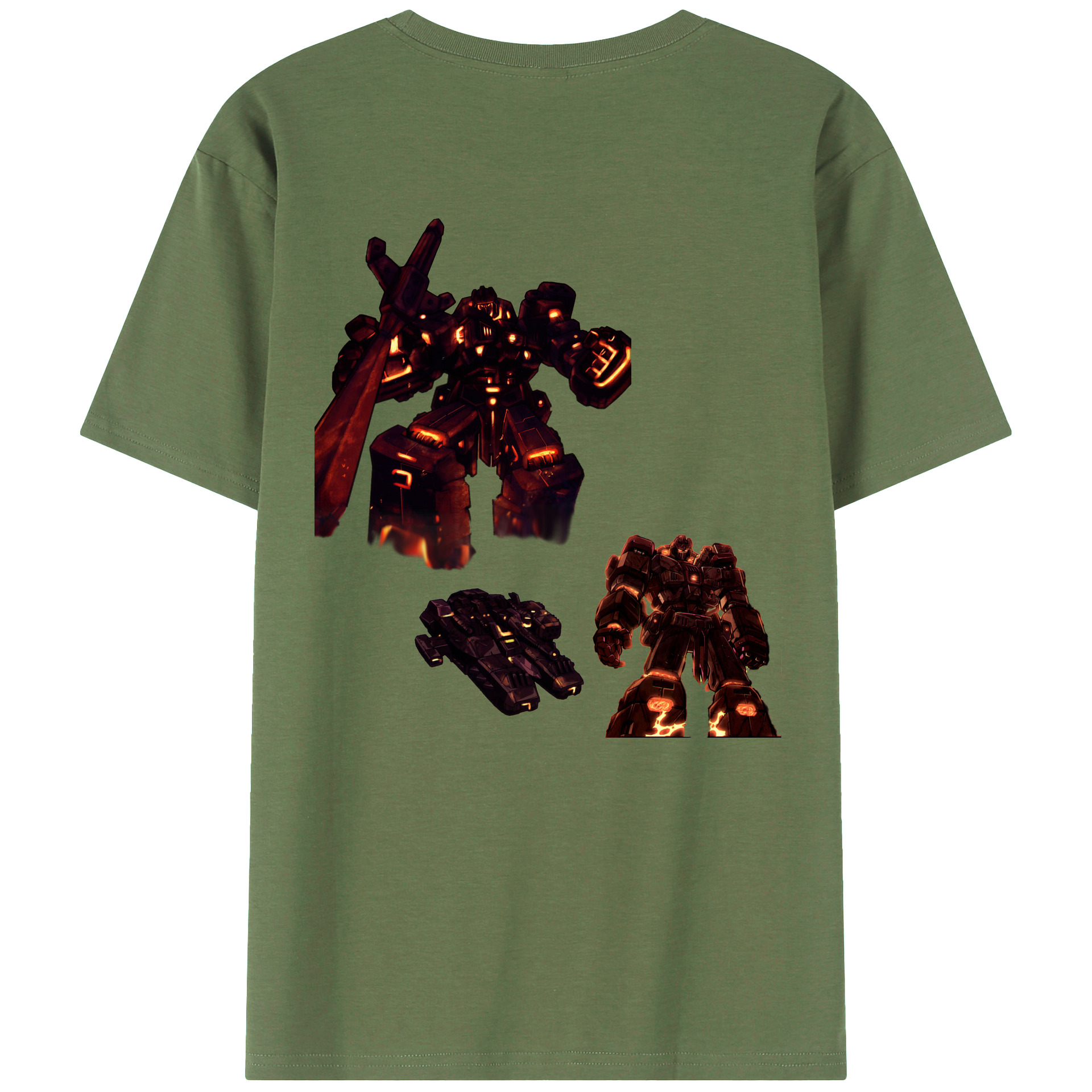 （画像用）  綿100％ メンズ半袖Tシャツ（バックプリント） 通気性